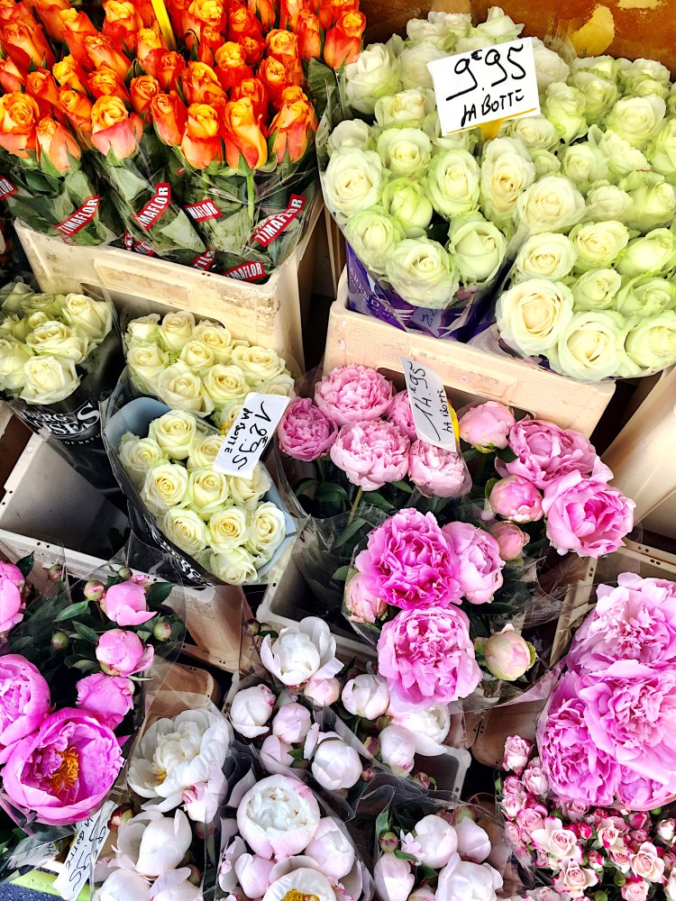 Peonies in Paris France