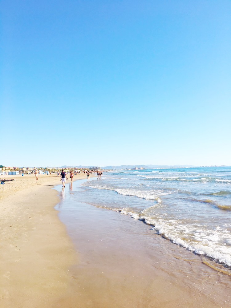 Playa Malvarrosa in Valencia, Spain
