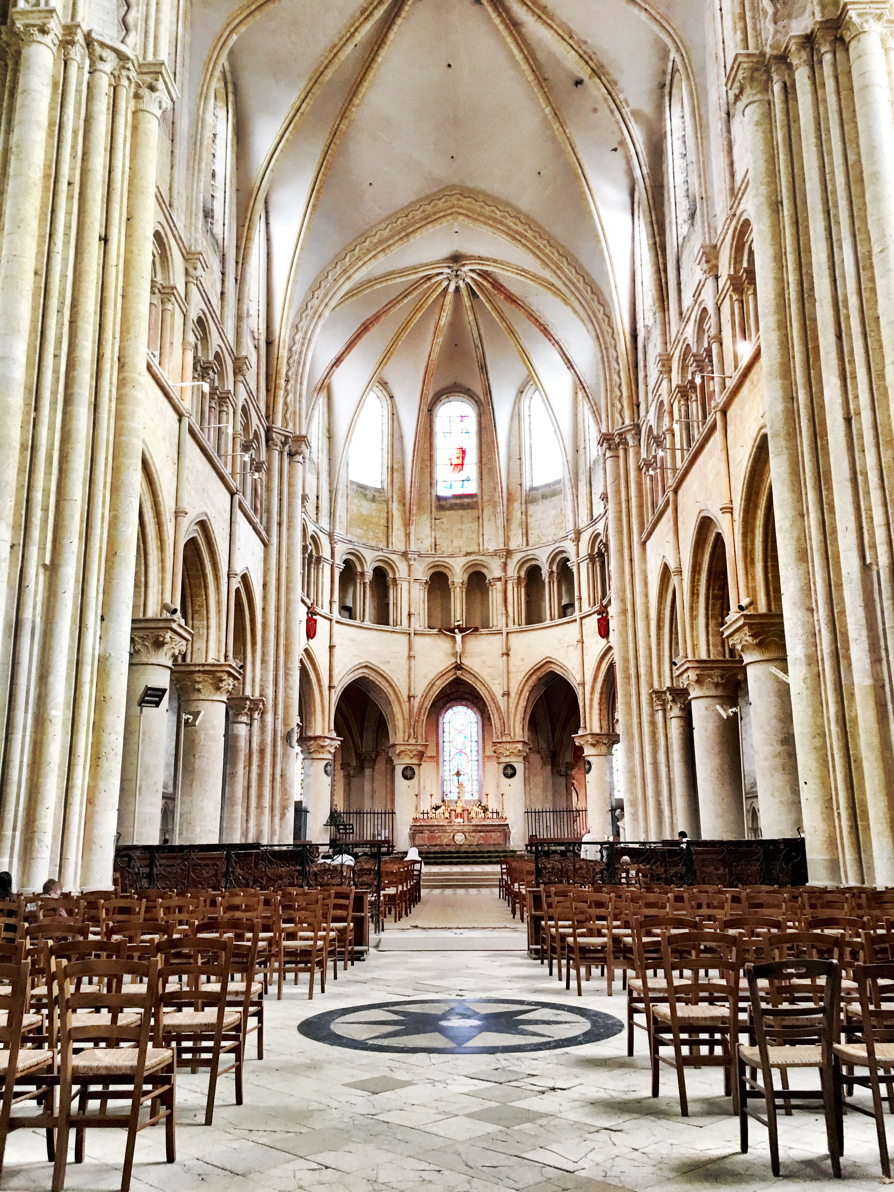 Saint-Quiriace Collegiate Church interior Provins France