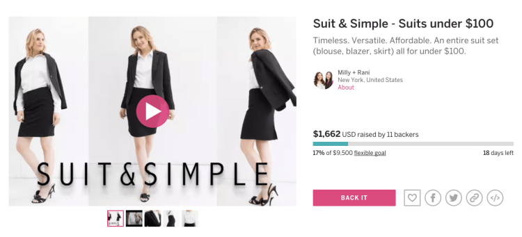 Suit & Simple Indiegogo Campaign