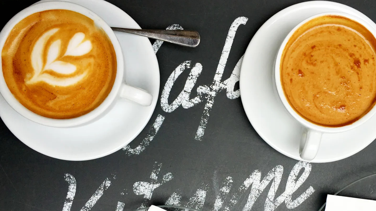 Coffees at Café Kitsuné Paris, France