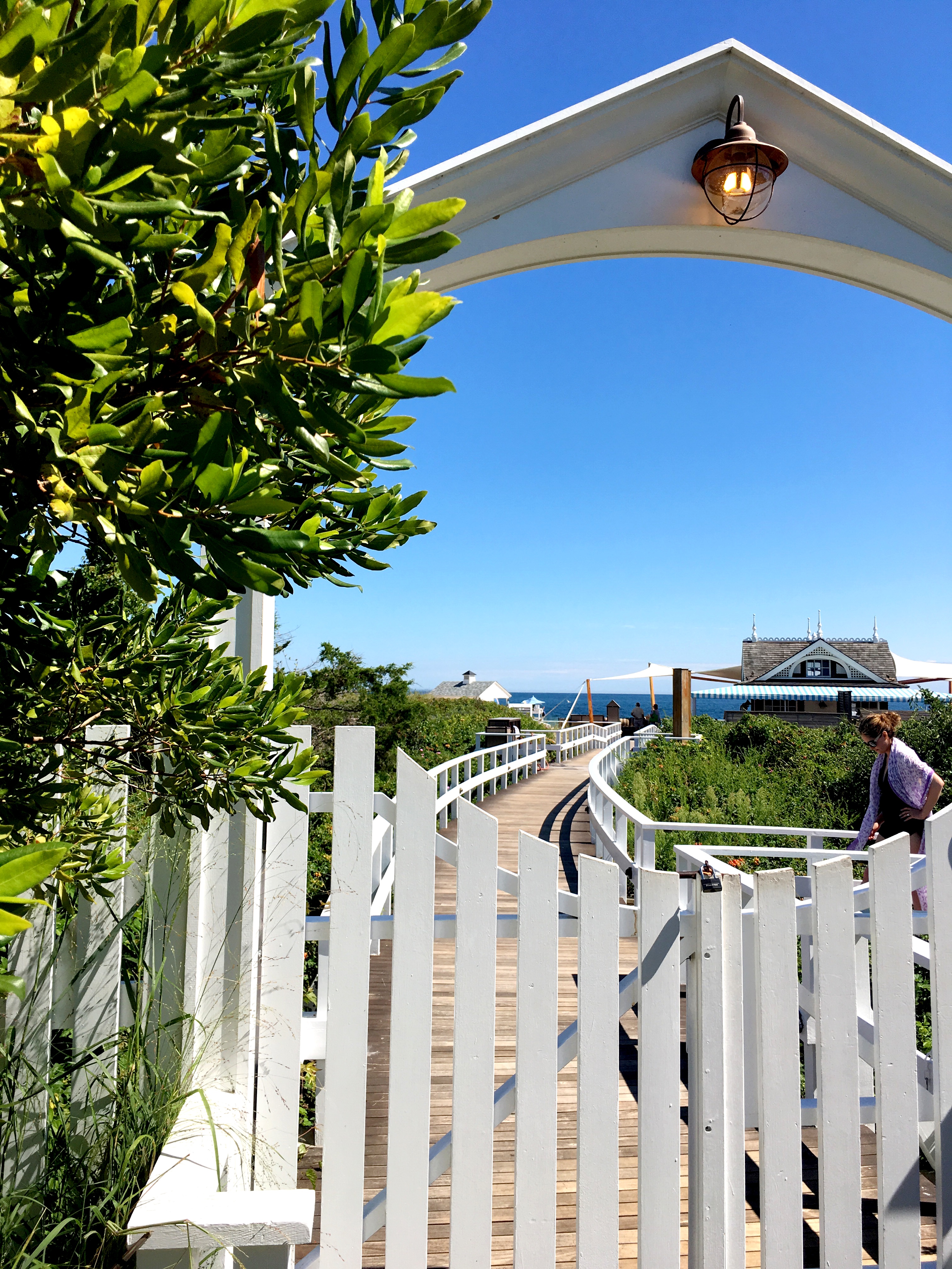 Private beach access at Ocean House in Watch Hill, Rhode Island