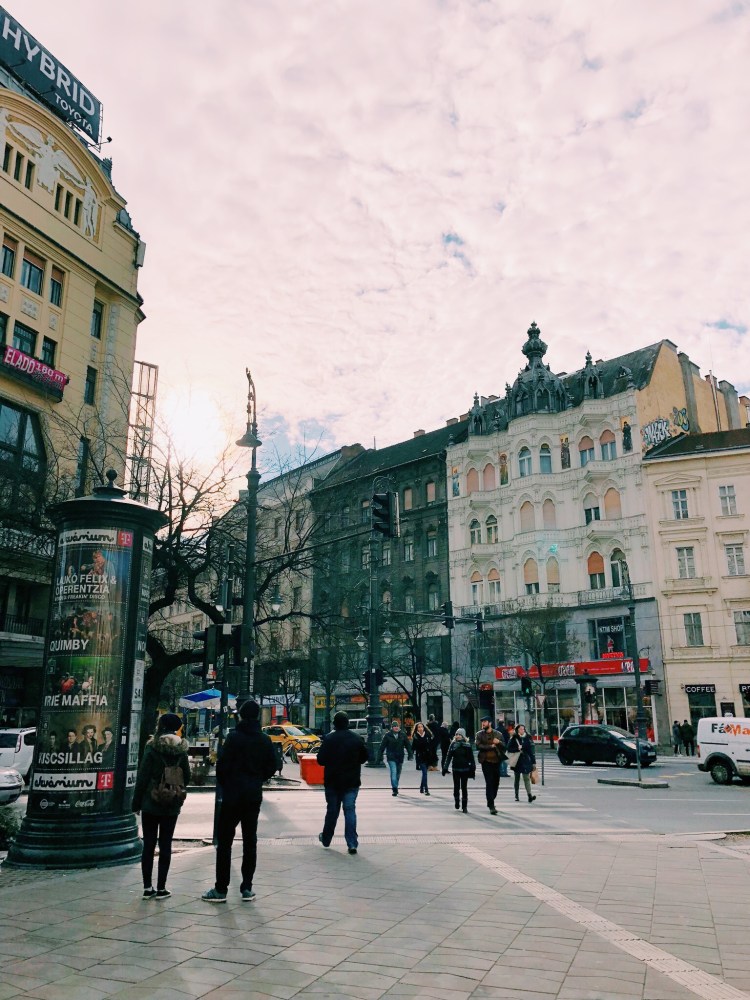 Downtown Budapest Hungary afternoon