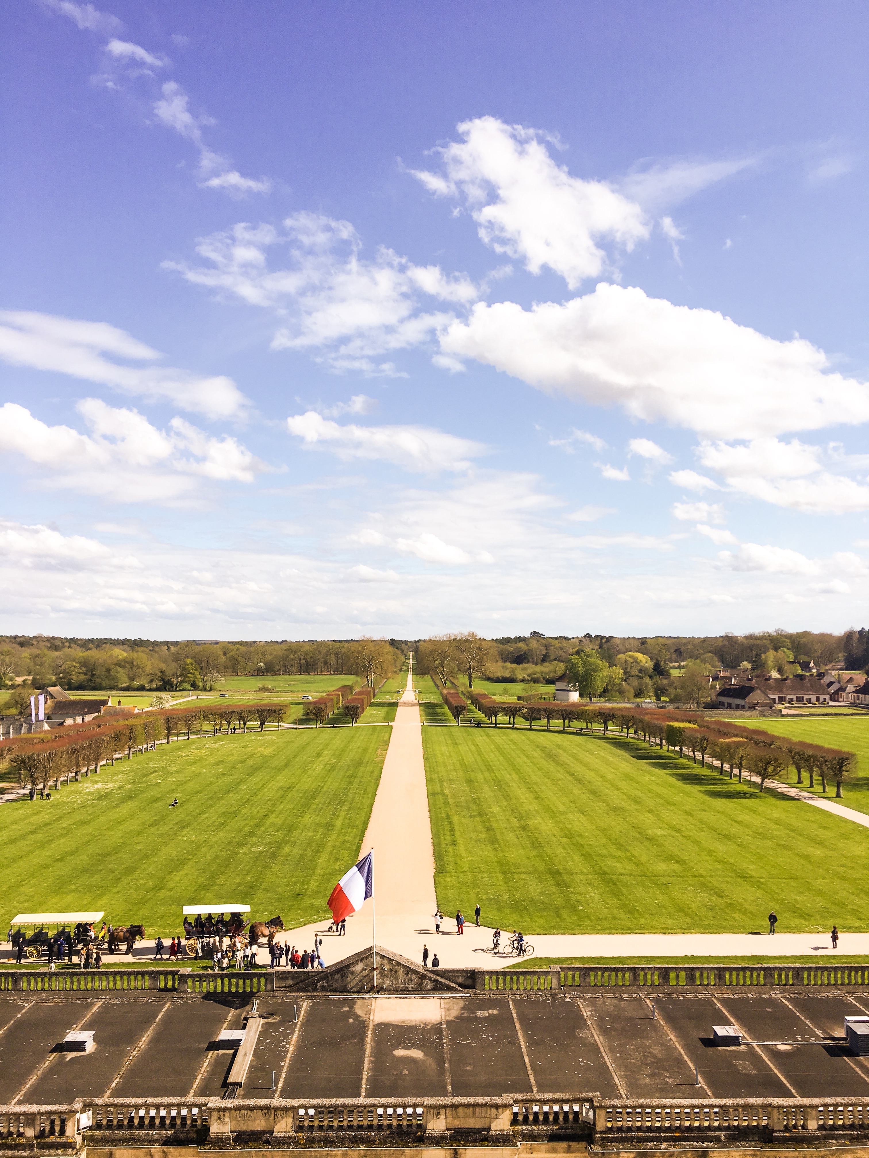 Chateau de Chambord garden view