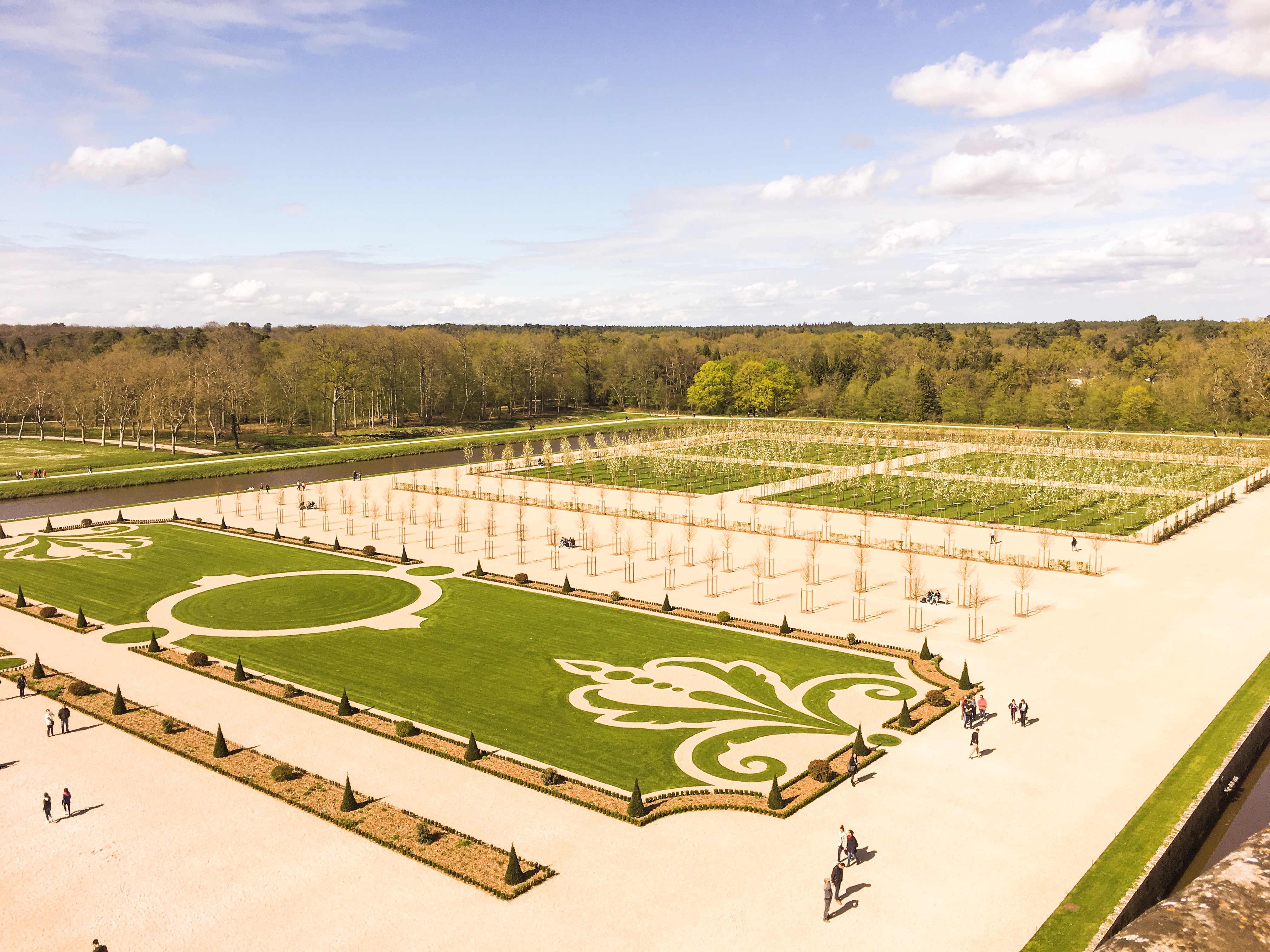 Chateau Chambord gardens