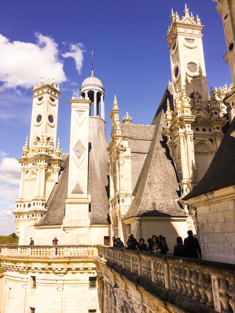 Chateau Chambord exterior with chimneys
