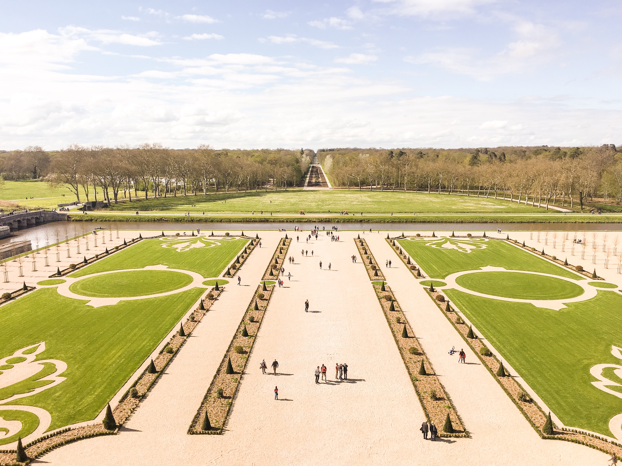Chateau Chambord garden views