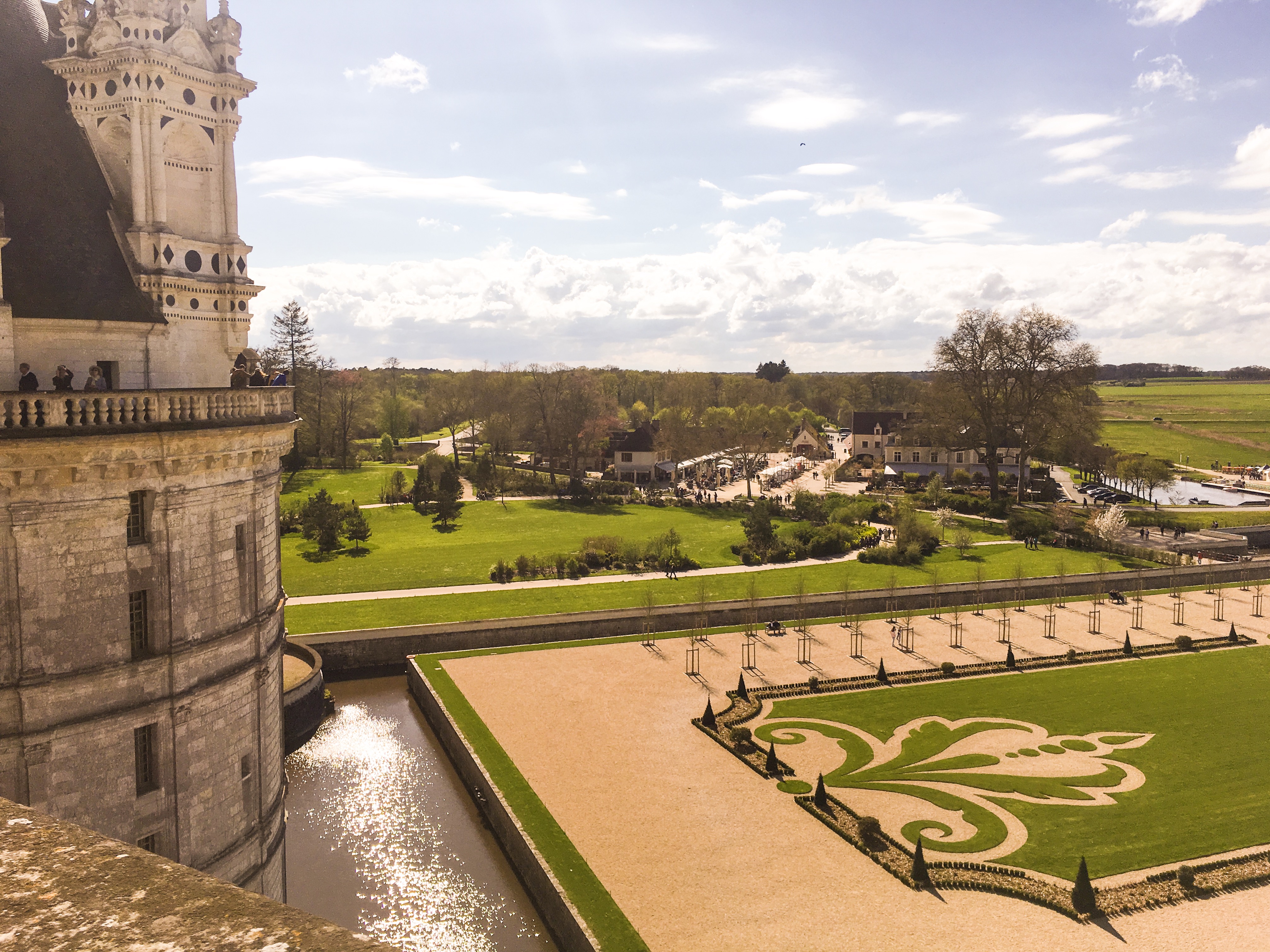 Chateau Chambord garden views