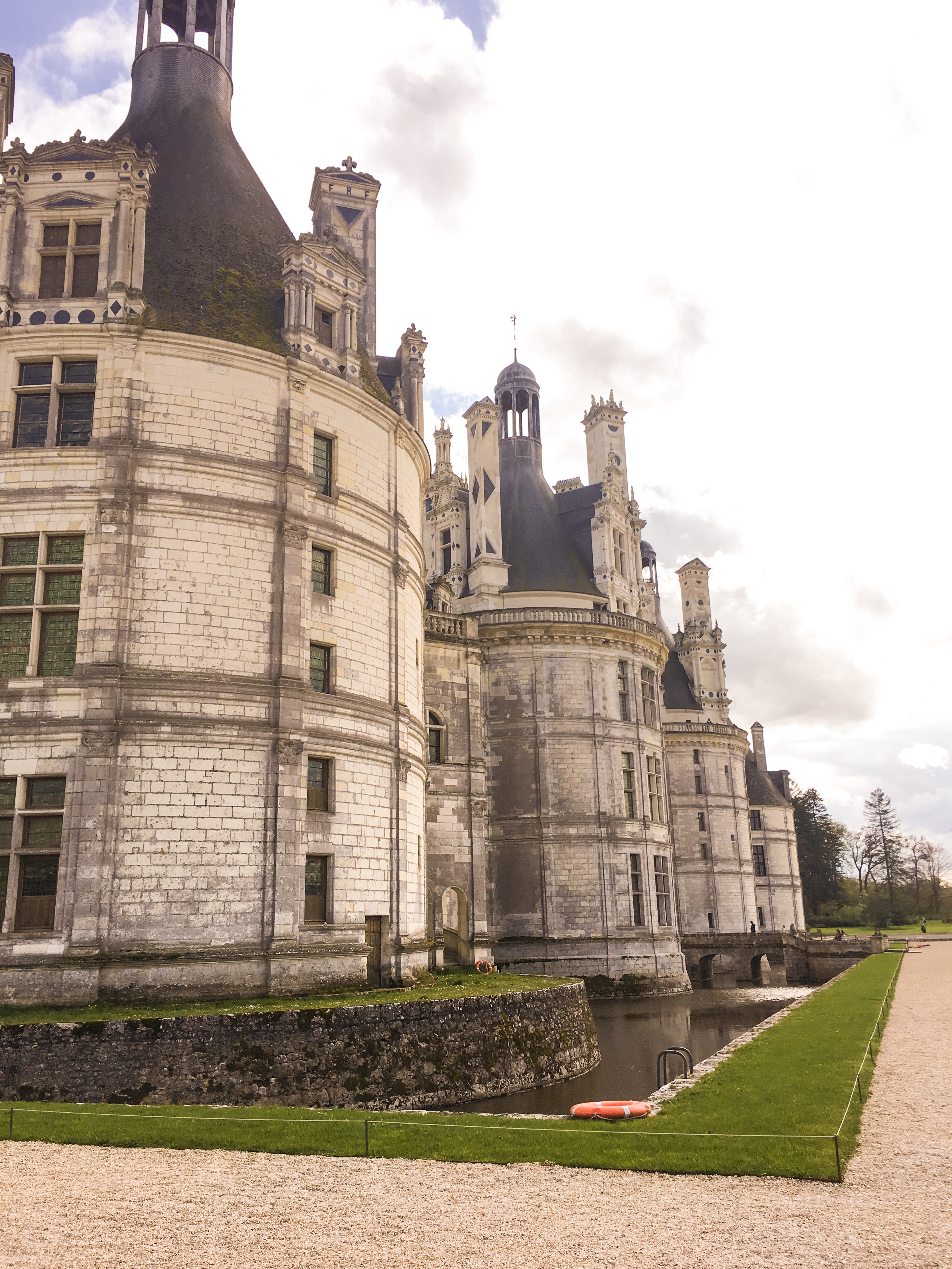 Chateau Chambord moat view