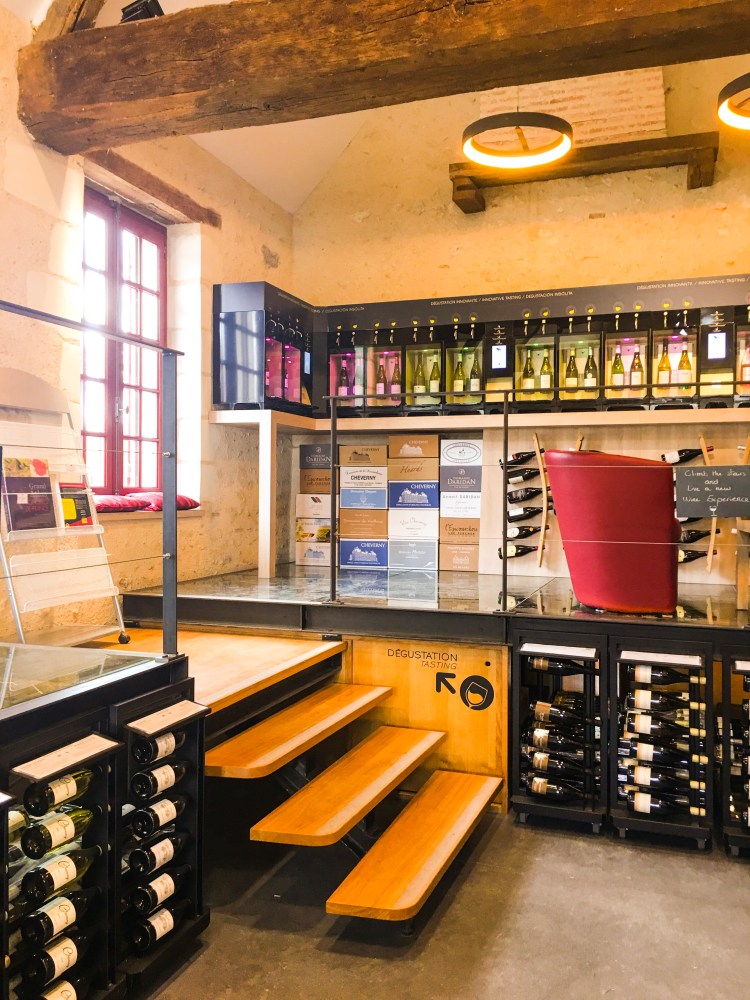 Chateau Chambord cave wine cellar