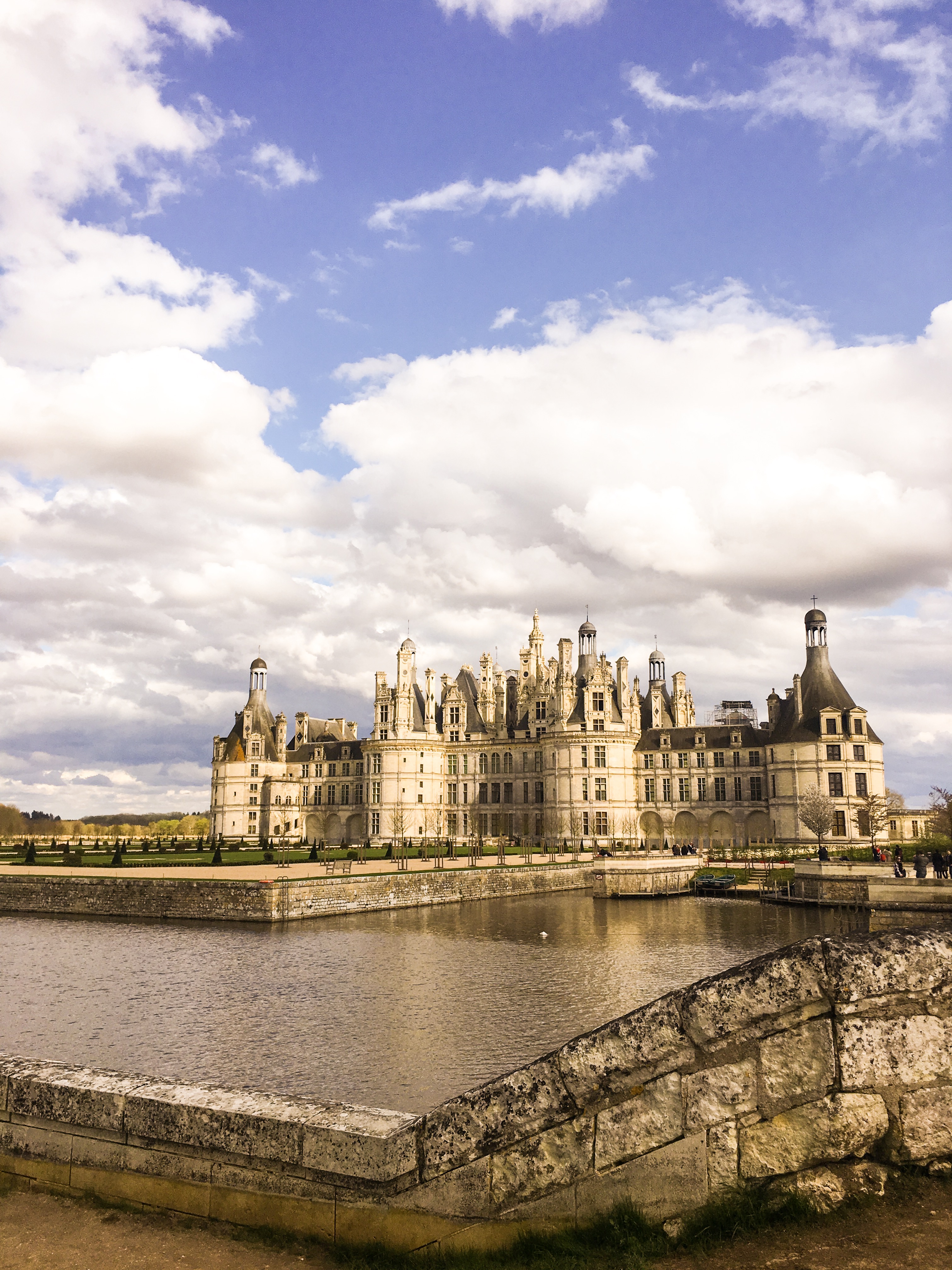 Chateau Chambord sunset view