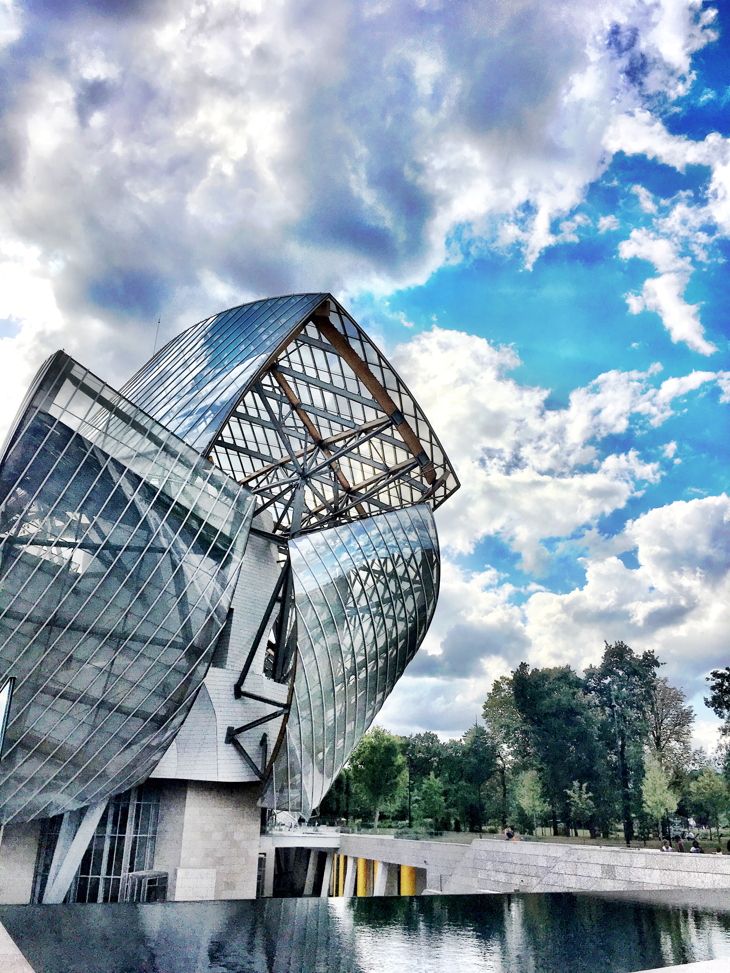 Fondation Louis Vuitton, Bois de Boulogne in Paris, France
