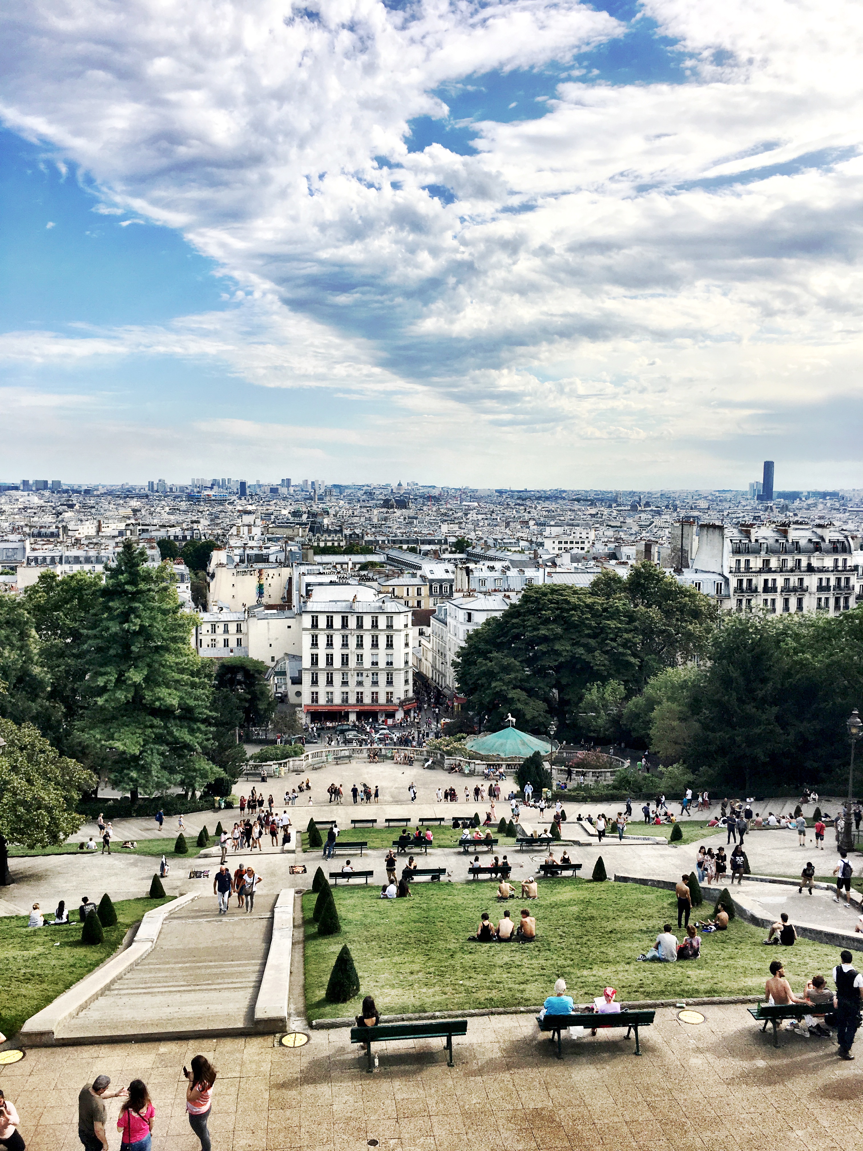 View of Square Louis Michel Sacré Cœur Basilica