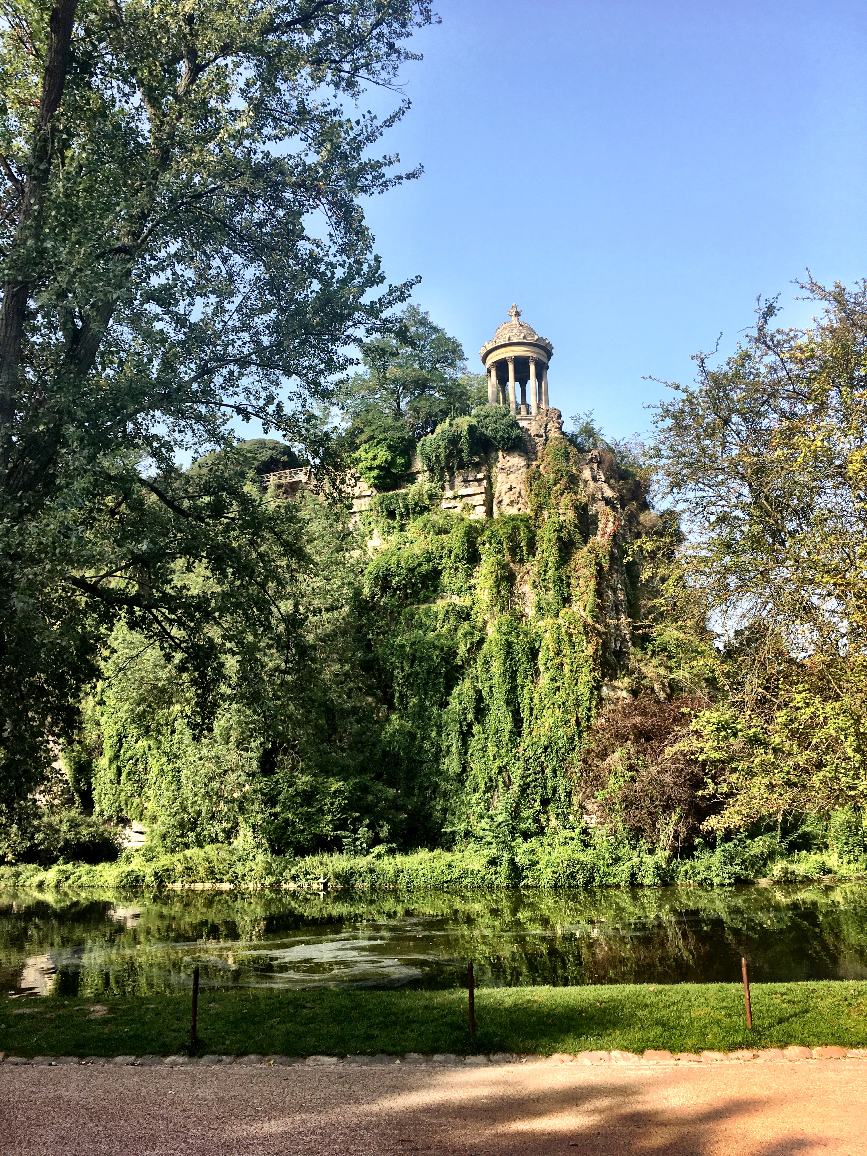 Buttes Chaumont Park in Paris, France