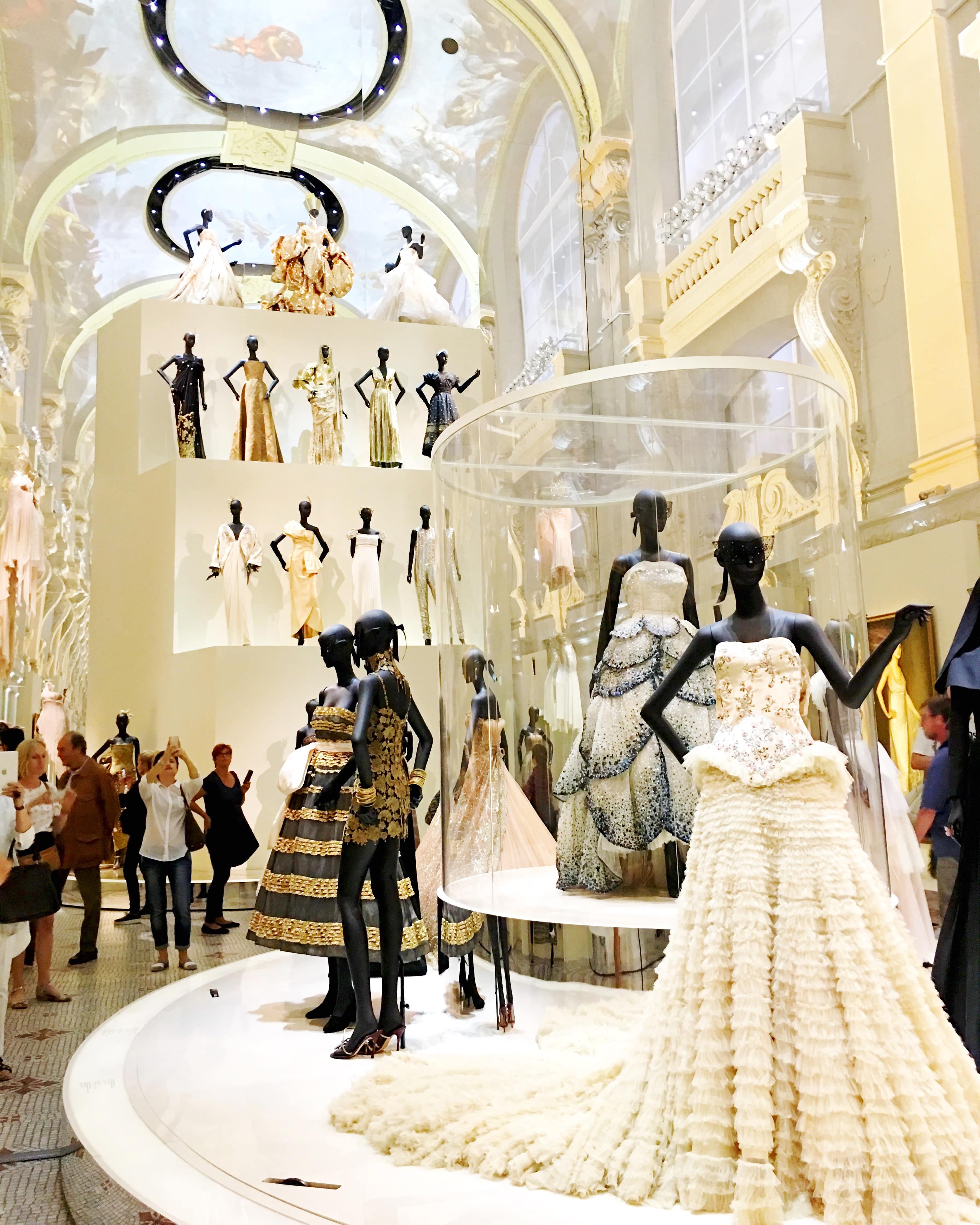 Musée des Arts Decoratifs in Paris, France featuring the Dior exhibit in 2017