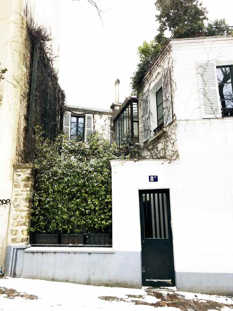Montmartre Paris in winter