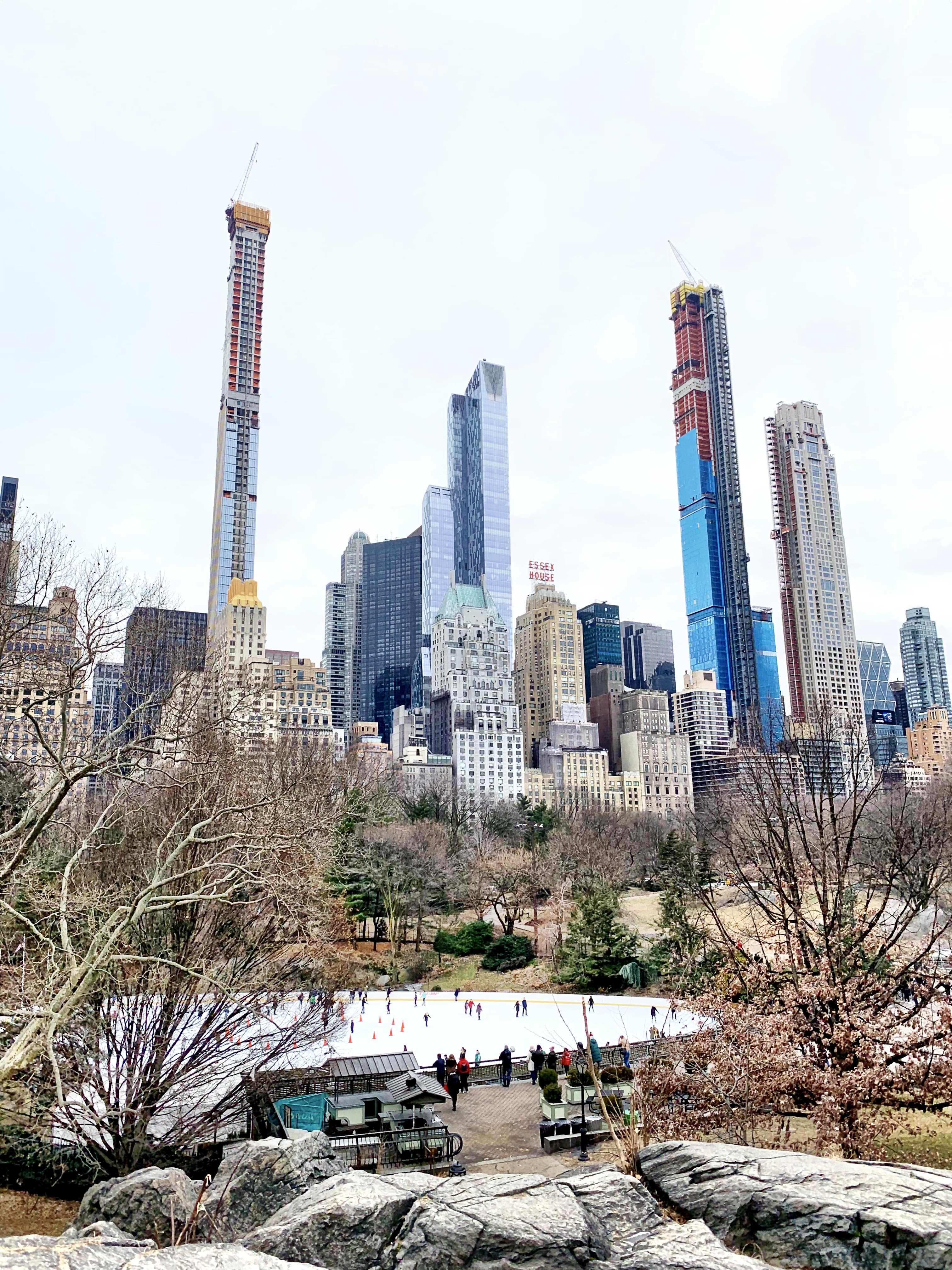 Wolman Ice Skating rink in Central Park, New York City