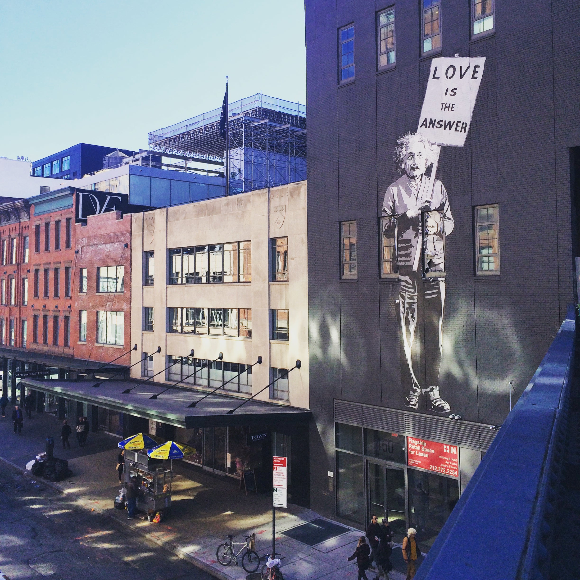 Love is the Answer High Line graffiti NYC