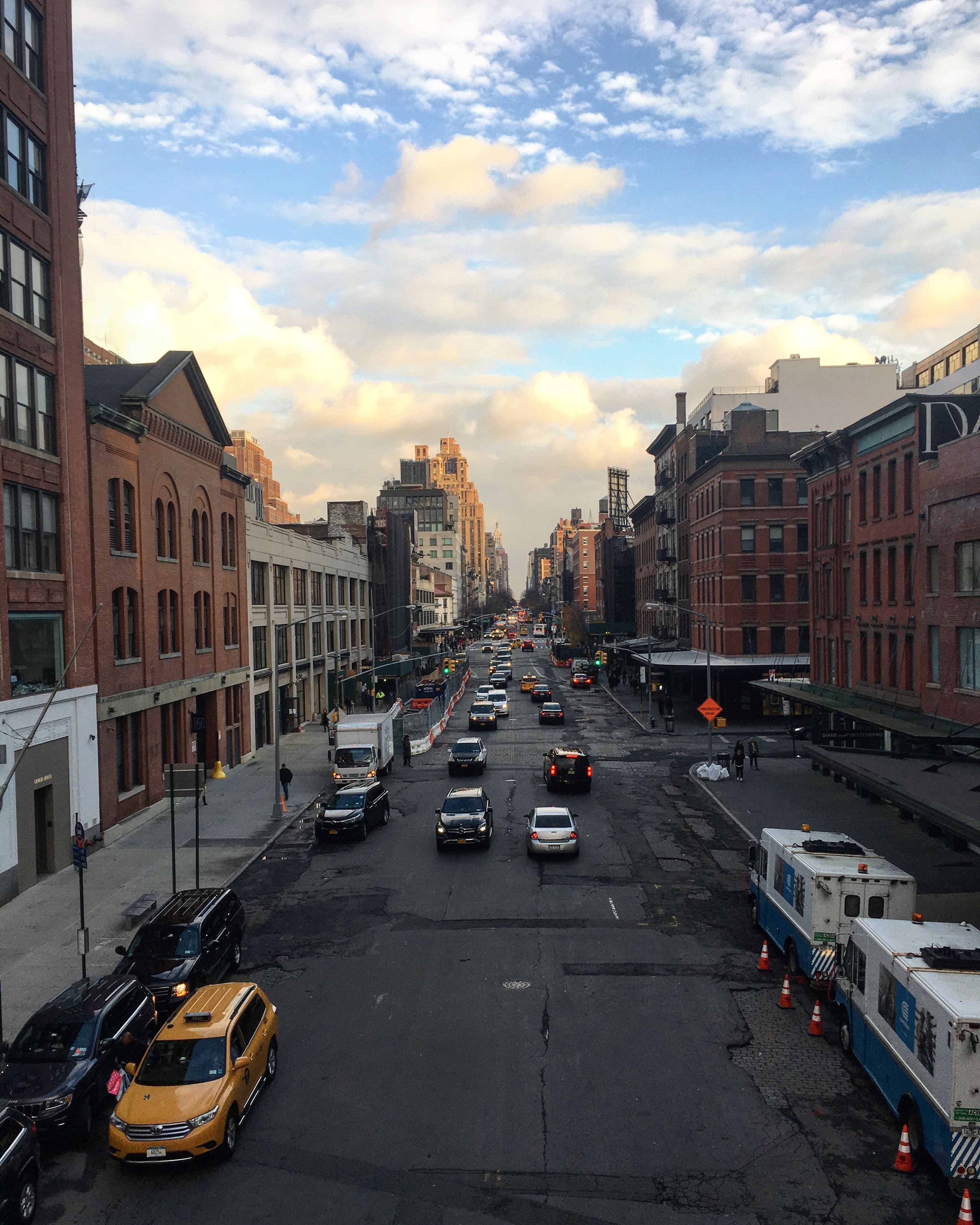 New York City street view from High Line