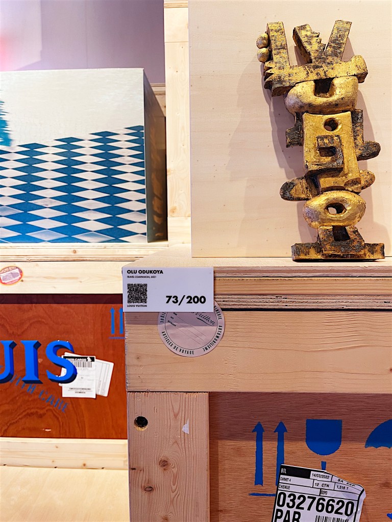 Olu Odukoya, "200 Trunks, 200 Visionaries," at Louis Vuitton exhibit in New York City