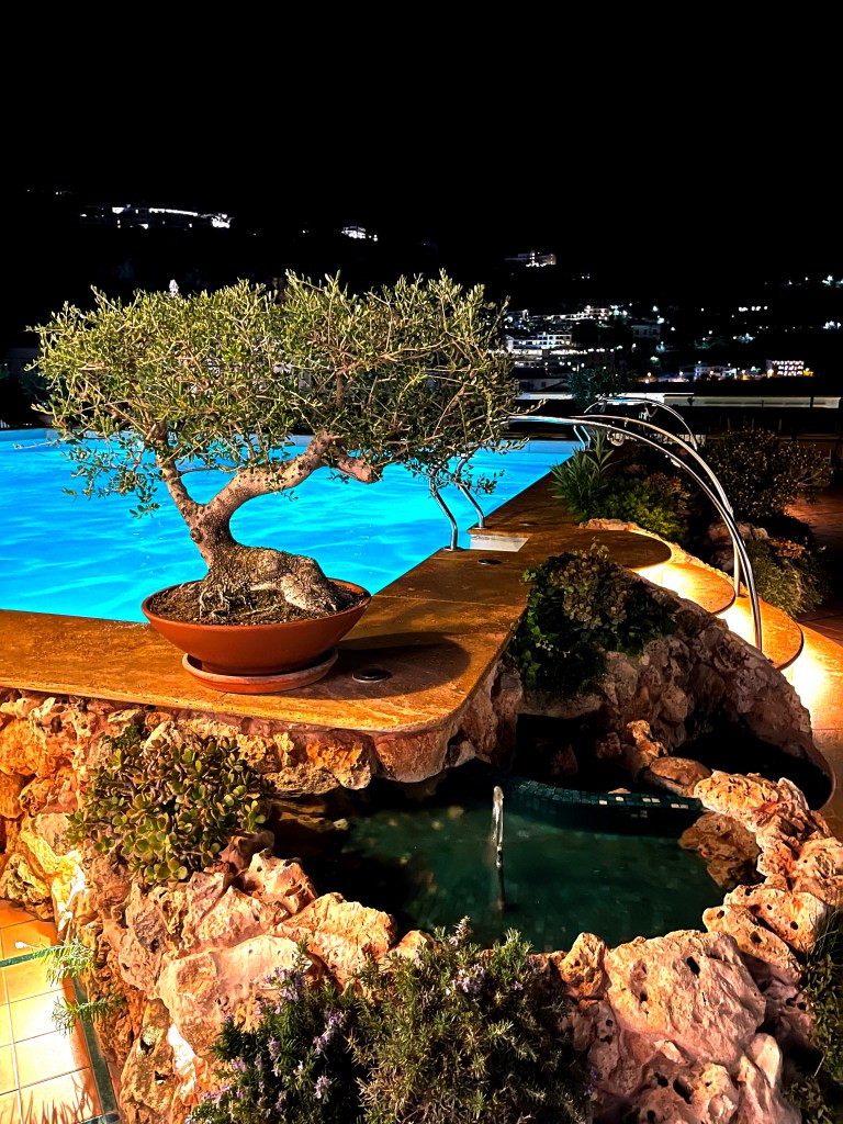 The rooftop of Grand Hotel la Favorita in Sorrento, Italy