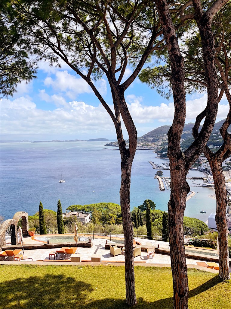 View of Lacco Ameno, Ischia from San Montano Resort hotel room