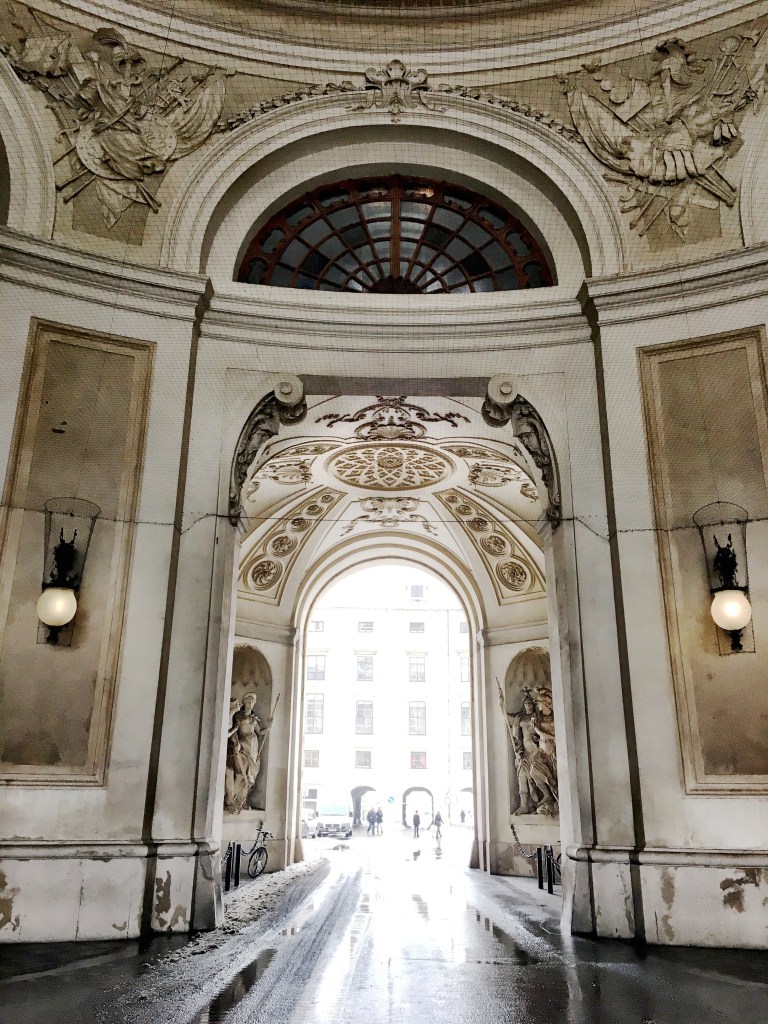 The entrance of the Hofburg in Vienna, Austria