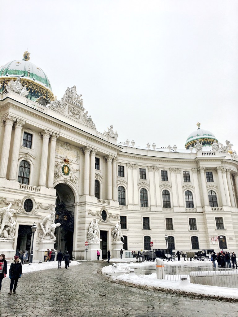 Exterior of the Hofburg palace in Vienna, Austria