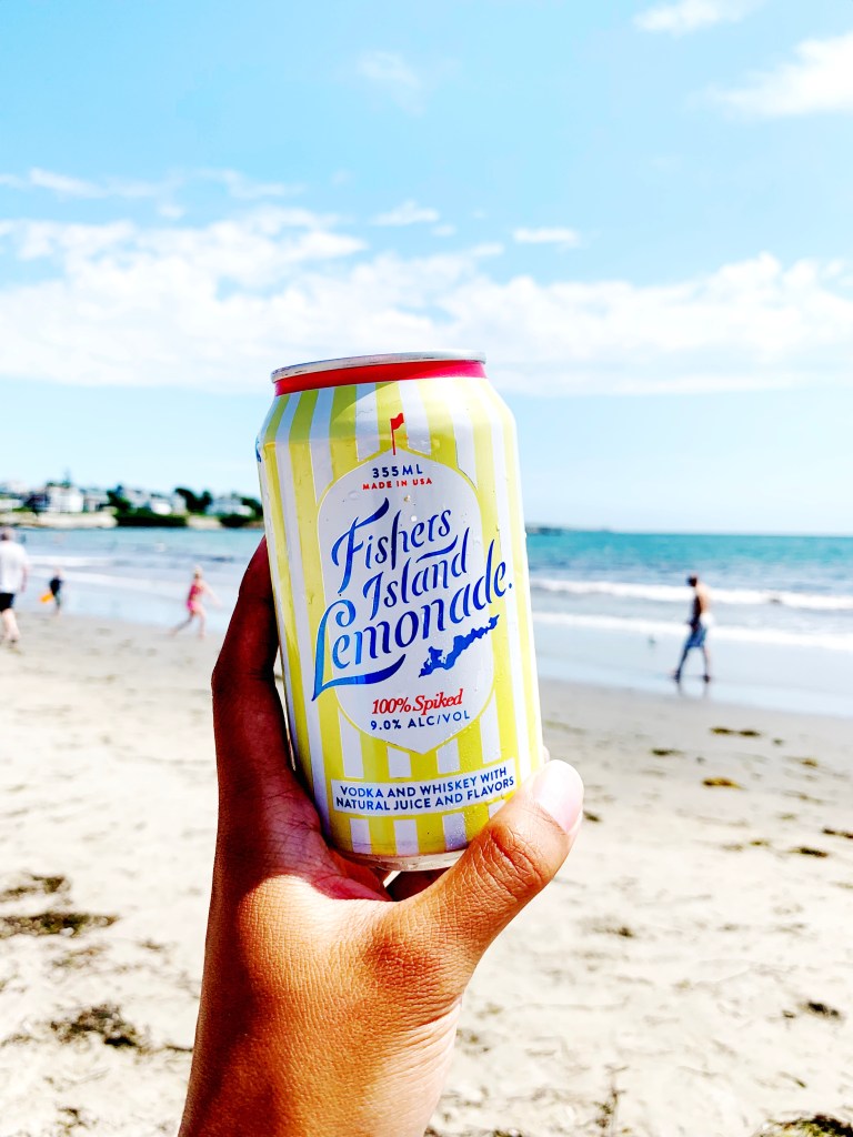 Fishers Island Lemonade on the beach (Credit: Mia Lupo)