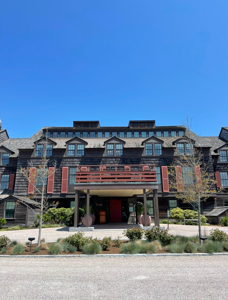 The Weekapaug Inn entrance, exterior view