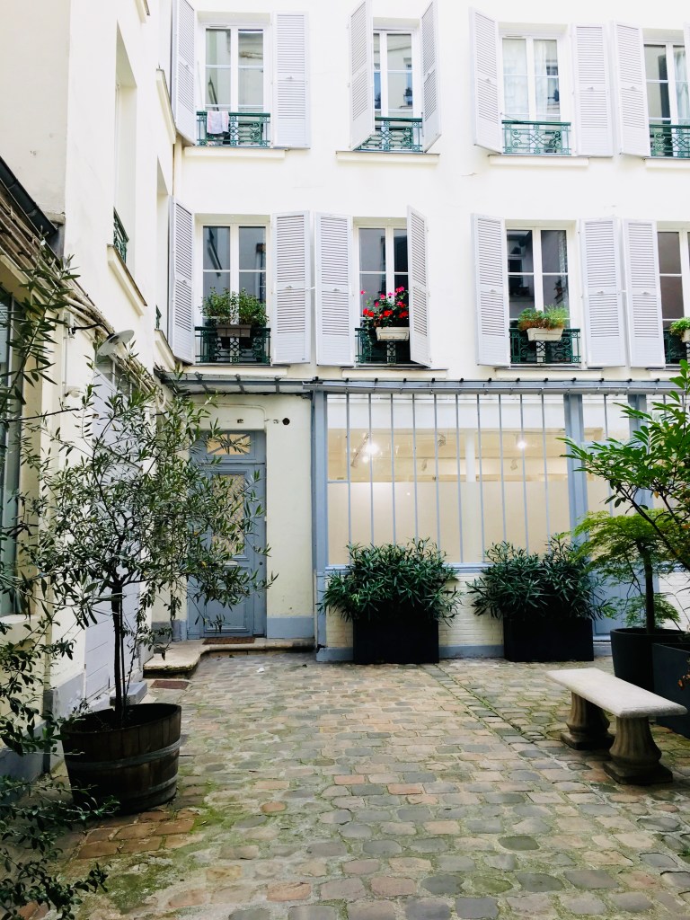 A Paris apartment building coutryard