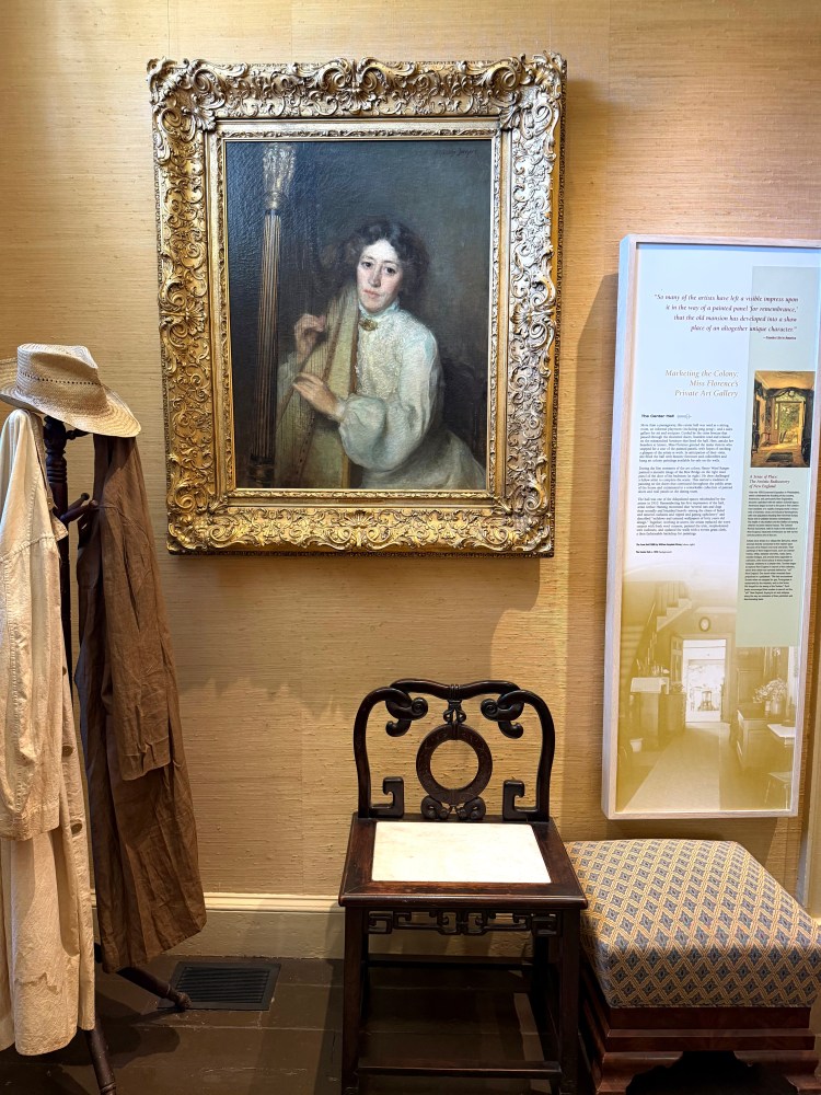 Harp portrait of Florence Griswold