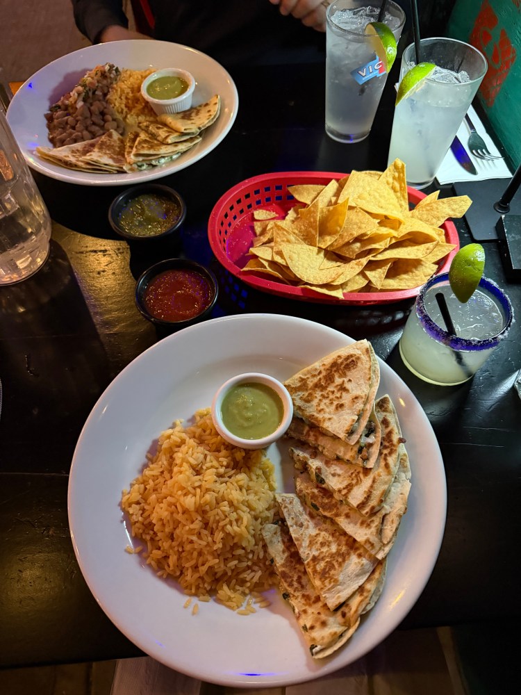 Ramp quesadillas at Tequila Revolucion in Fairfield, CT
