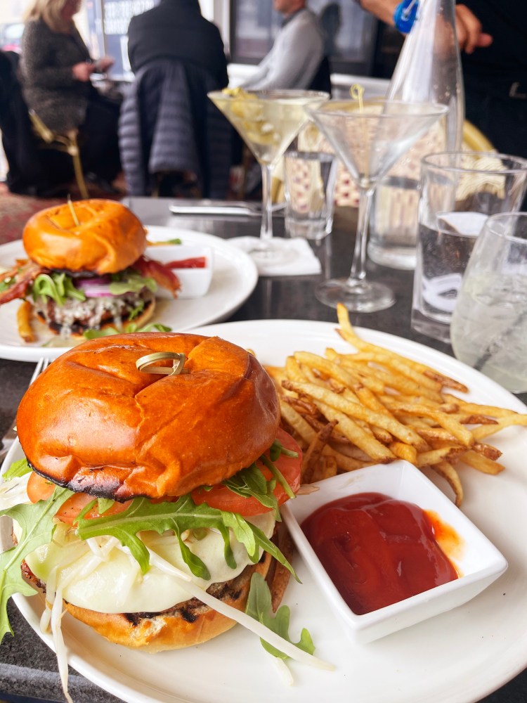 Cheeseburger at Gray Goose in Southport, CT