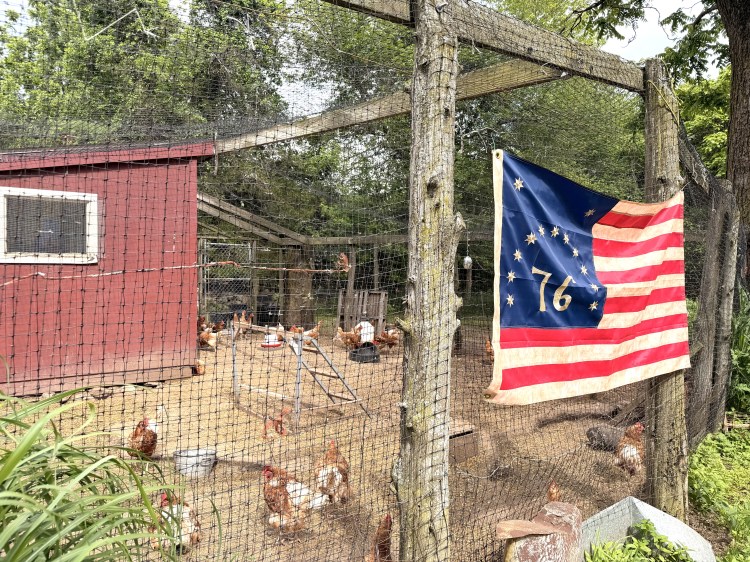 Chicken coop at Sport Hill Farm in Easton, CT